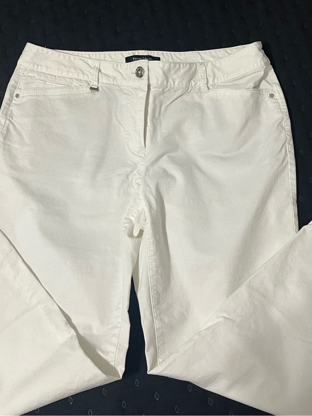 White House Black Market White Cropped Pants